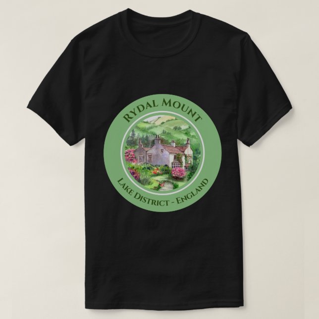 Camiseta Pintura residencial Rydal Mount William Wordsworth (Diseño del anverso)