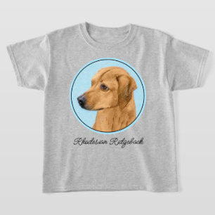 Camiseta Pintura Ridgeback Rhodesiana - Arte Perro Original