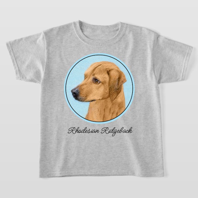 Camiseta Pintura Ridgeback Rhodesiana - Arte Perro Original (Distribución)