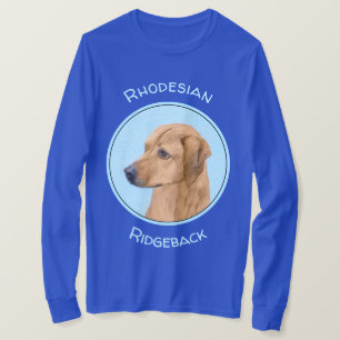 Camiseta Pintura Ridgeback Rhodesiana - Arte Perro Original