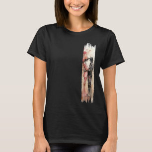 Camiseta Pintura Romántica de pincel de abrazo