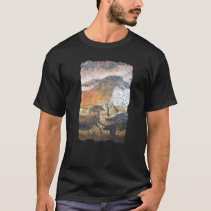 Camiseta Pintura Rupestre Caballos Prehistóricos en la Cue