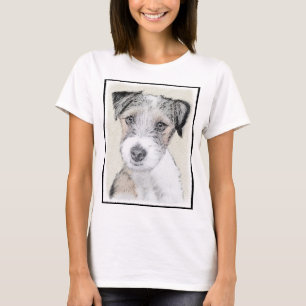Camiseta Pintura Rusell Terrier - Arte Perro Original