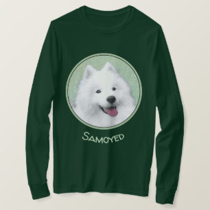Camiseta Pintura Samoyed - Arte Perro Original Cuto