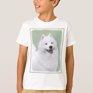Camiseta Pintura Samoyed - Arte Perro Original Cuto