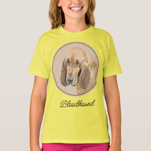 Camiseta Pintura sangrienta - Cute original de arte de perr (Anverso)