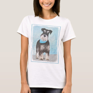 Camiseta Pintura Schnauzer (en miniatura) - Perro original 