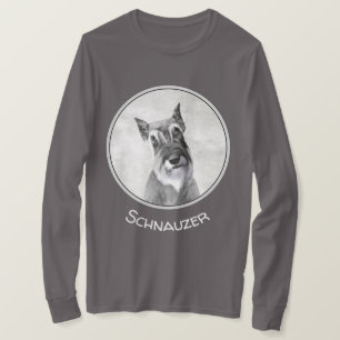 Camiseta Pintura Schnauzer (gigante) - Arte de perros