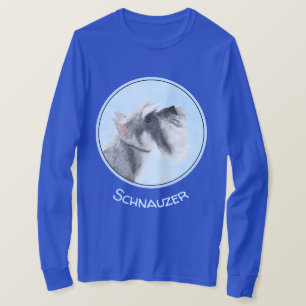Camiseta Pintura Schnauzer (gigante, estándar) - Arte de pe