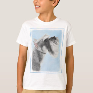 Camiseta Pintura Schnauzer (gigante, estándar) - Arte de pe