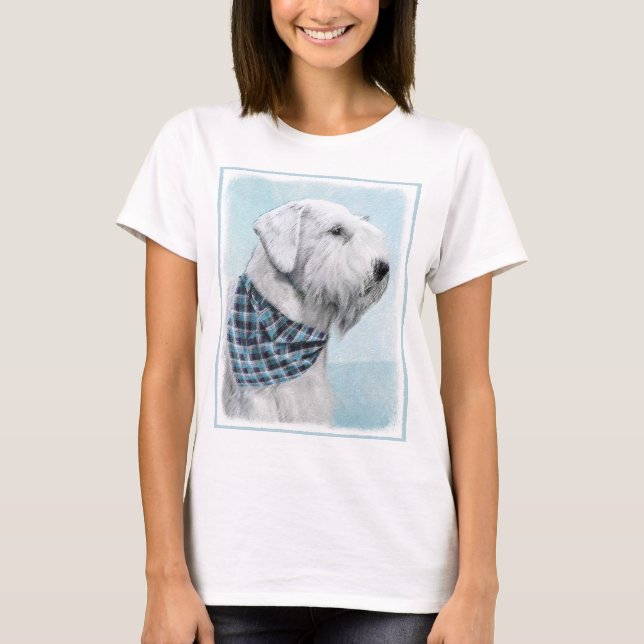 Camiseta Pintura Sealyham Terrier - Arte Perro Original. (Anverso)