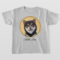 Pintura Shiba Inu (Negro y Tan) - Arte de perro