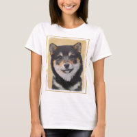 Pintura Shiba Inu (Negro y Tan) - Arte de perro