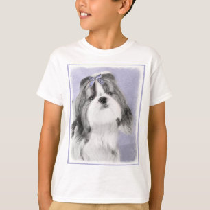 Camiseta Pintura Shih Tzu - Arte Perro Original.