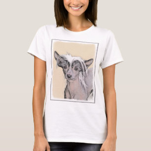 Camiseta Pintura sin pelo de cremallera china arte original