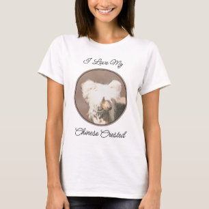 Camiseta Pintura sin pelo de cremallera china arte original