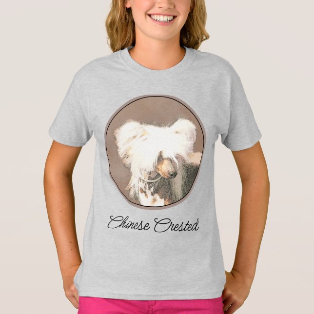 Camiseta Pintura sin pelo de cremallera china arte original (Anverso)