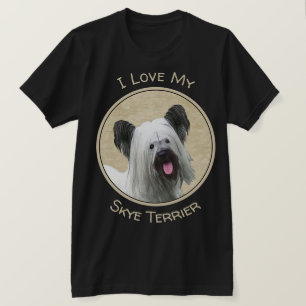 Camiseta Pintura Skye Terrier - Arte Perro Original.