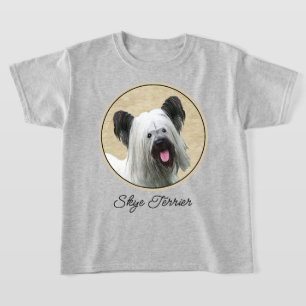 Camiseta Pintura Skye Terrier - Arte Perro Original.
