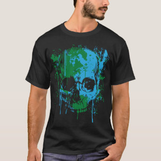 Camiseta Pintura Splat del calentamiento del planeta