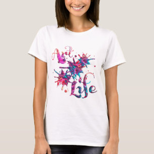 Camiseta Pintura Splats de la vida del arte