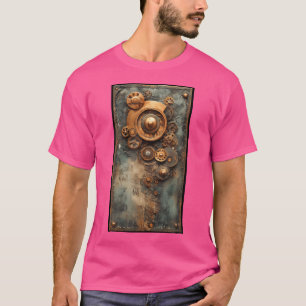 Camiseta Pintura Steampunk Gears Arte Mecánico Industrial