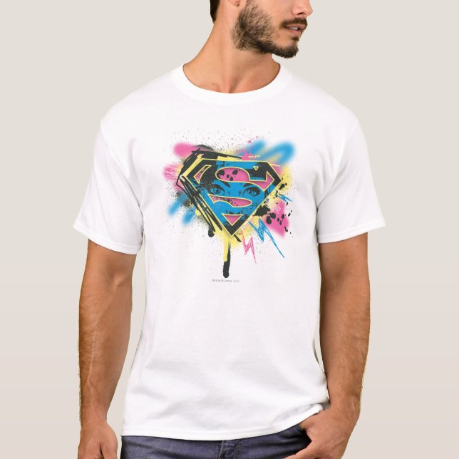 Camiseta Pintura superchica y derrames (Anverso)
