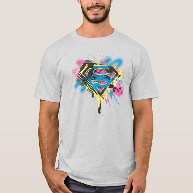 Camiseta Pintura superchica y derrames (Anverso)