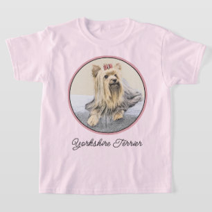 Camiseta Pintura Terrier de Yorkshire - Arte Perro Original