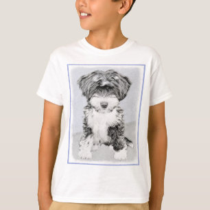 Camiseta Pintura terrorífica tibetana - Arte de perro orig