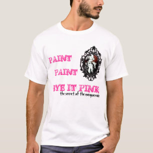 CAMISETA PINTURA, TINTE DE LA PINTURA ÉL ROSA