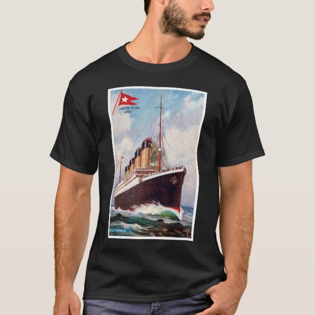 Camiseta Pintura Titanic White Star Line (Anverso)