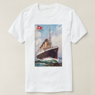 Camiseta Pintura Titanic White Star Line