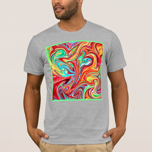 Camiseta Pintura Única De Colores Luminosos. ¡Hazte con una (Anverso)