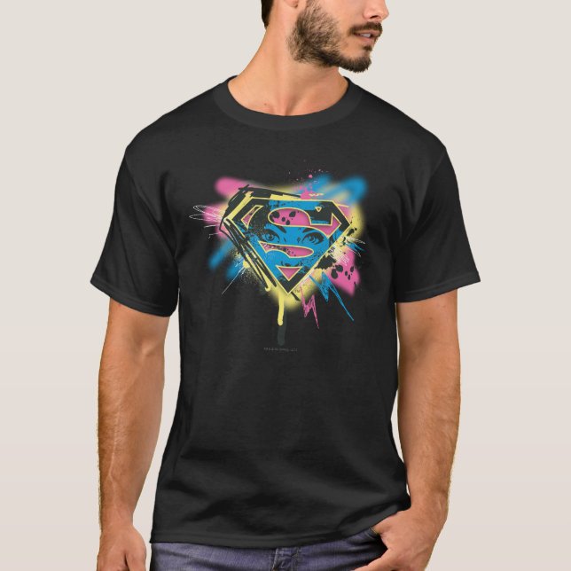 Camiseta Pintura y derramamientos de Supergirl (Anverso)