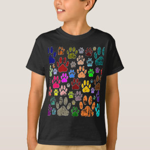 Camiseta Pinturas coloreadas de Perro con angustia