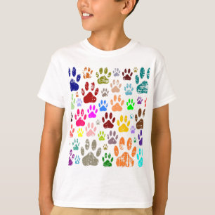 Camiseta Pinturas coloreadas de Perro con angustia