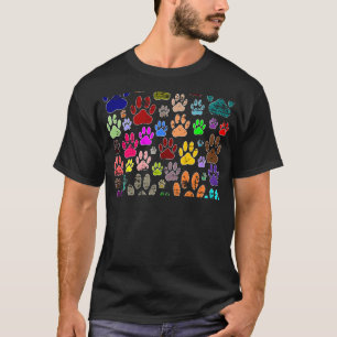 Camiseta Pinturas coloreadas de Perro con angustia