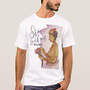 Camiseta Pinturas de Sigiriya de Sri Lanka
