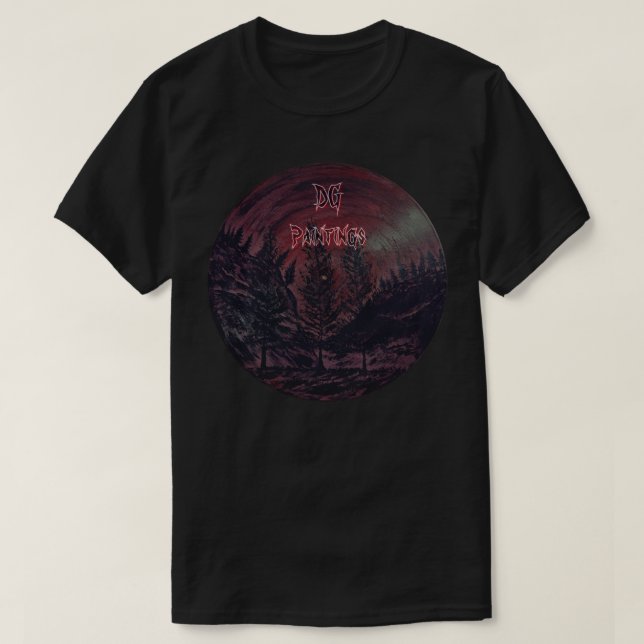 Camiseta Pinturas DG Bosque Granate (Diseño del anverso)