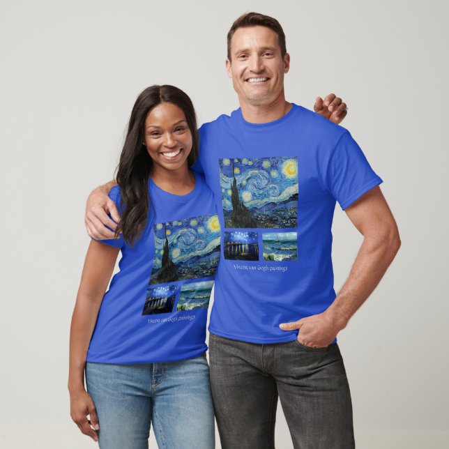 Camiseta Pinturas famosas de Vincent van Gogh (Unisexo)