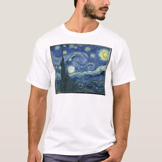 Camiseta Pinturas Van Gogh:Noche estrellada Van Gogh (Anverso)