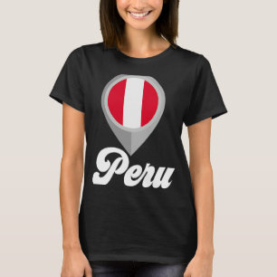 Camiseta PINU de la bandera PERU I Love PERU Travel