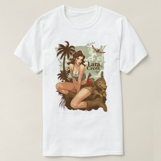 Camiseta Pinup Lara Croft 188 (Diseño del anverso)