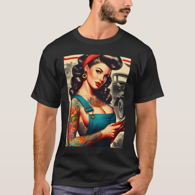 Camiseta Pinza mecánica vintage (Anverso)