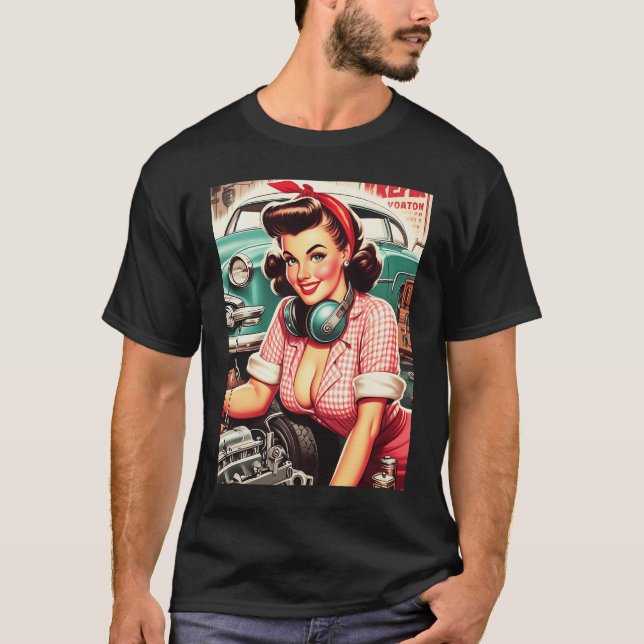 Camiseta Pinza mecánica vintage (Anverso)