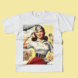 Camiseta Pinza militar retro