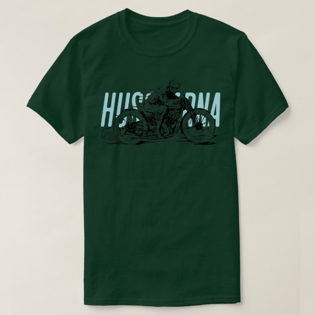 Camiseta Pioneers of Motocross Husqvarna Vintage Dirt Bike  (Diseño del anverso)