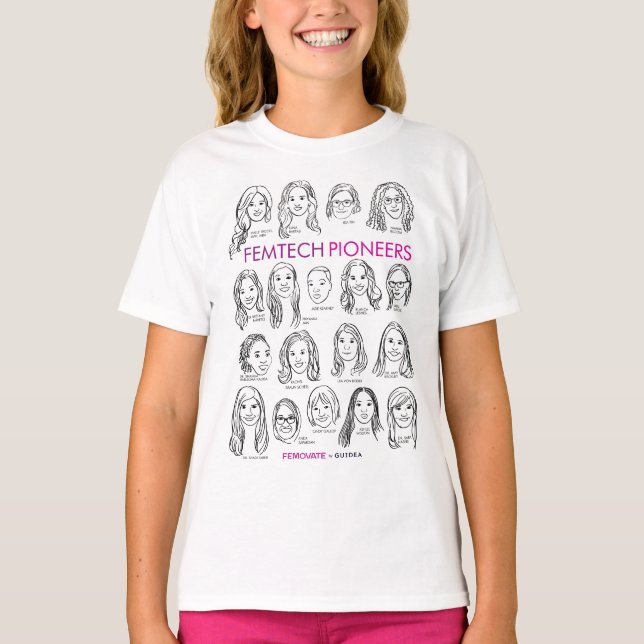 Camiseta Pioneros de FemTech (Anverso)