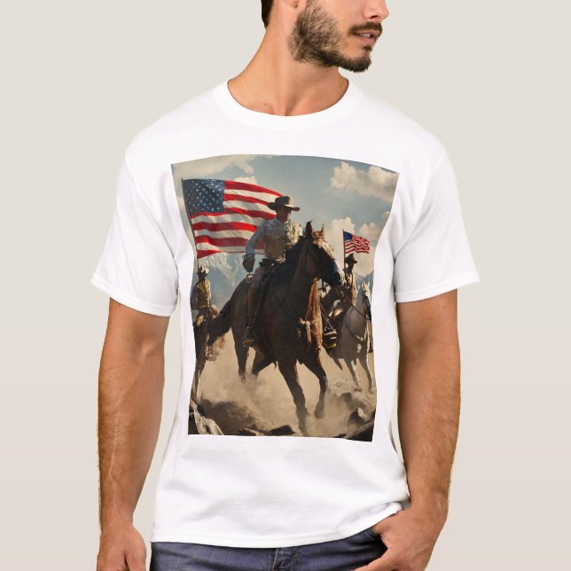 Camiseta Pioneros de la indomable frontera (Anverso)